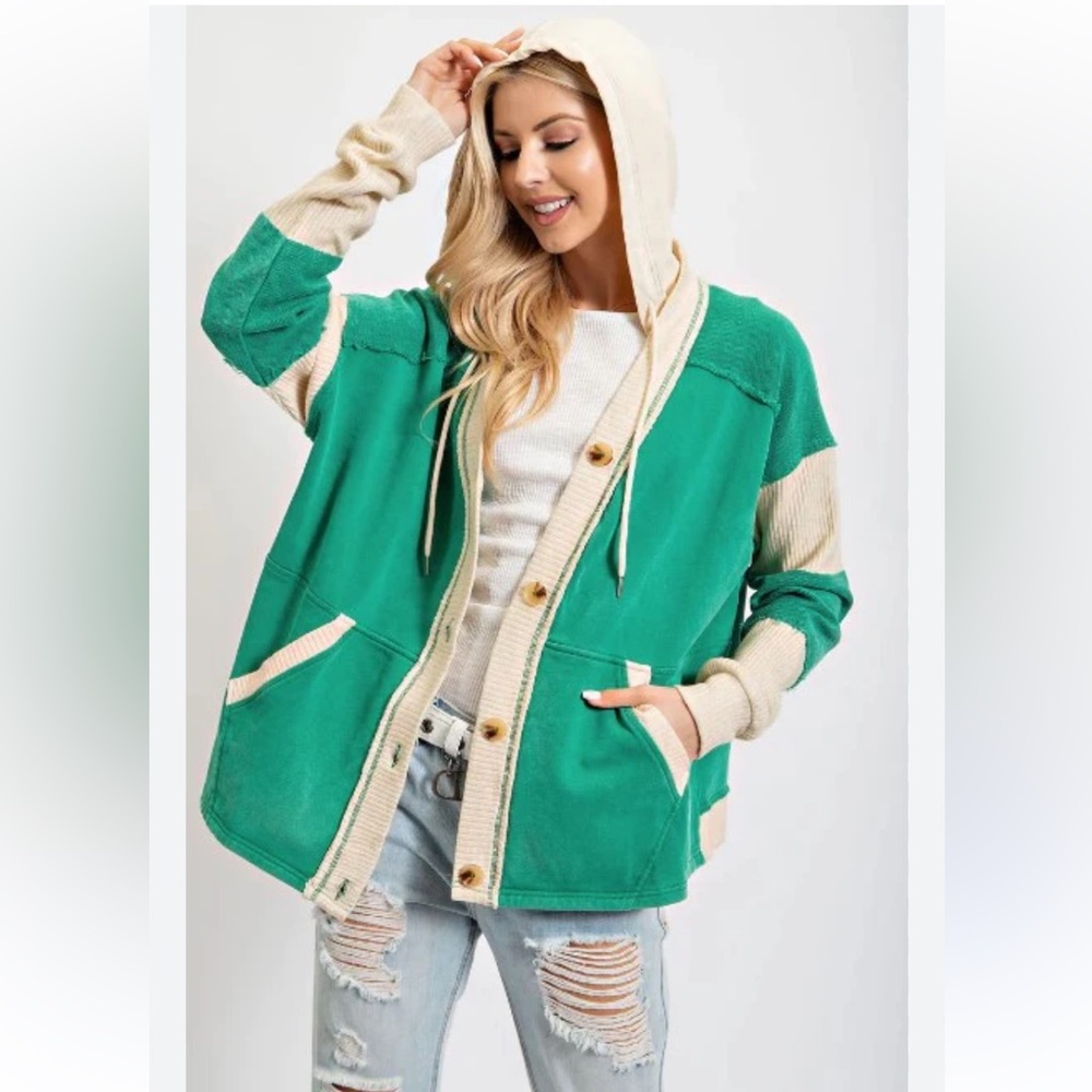 Easel Button Down Hoodie